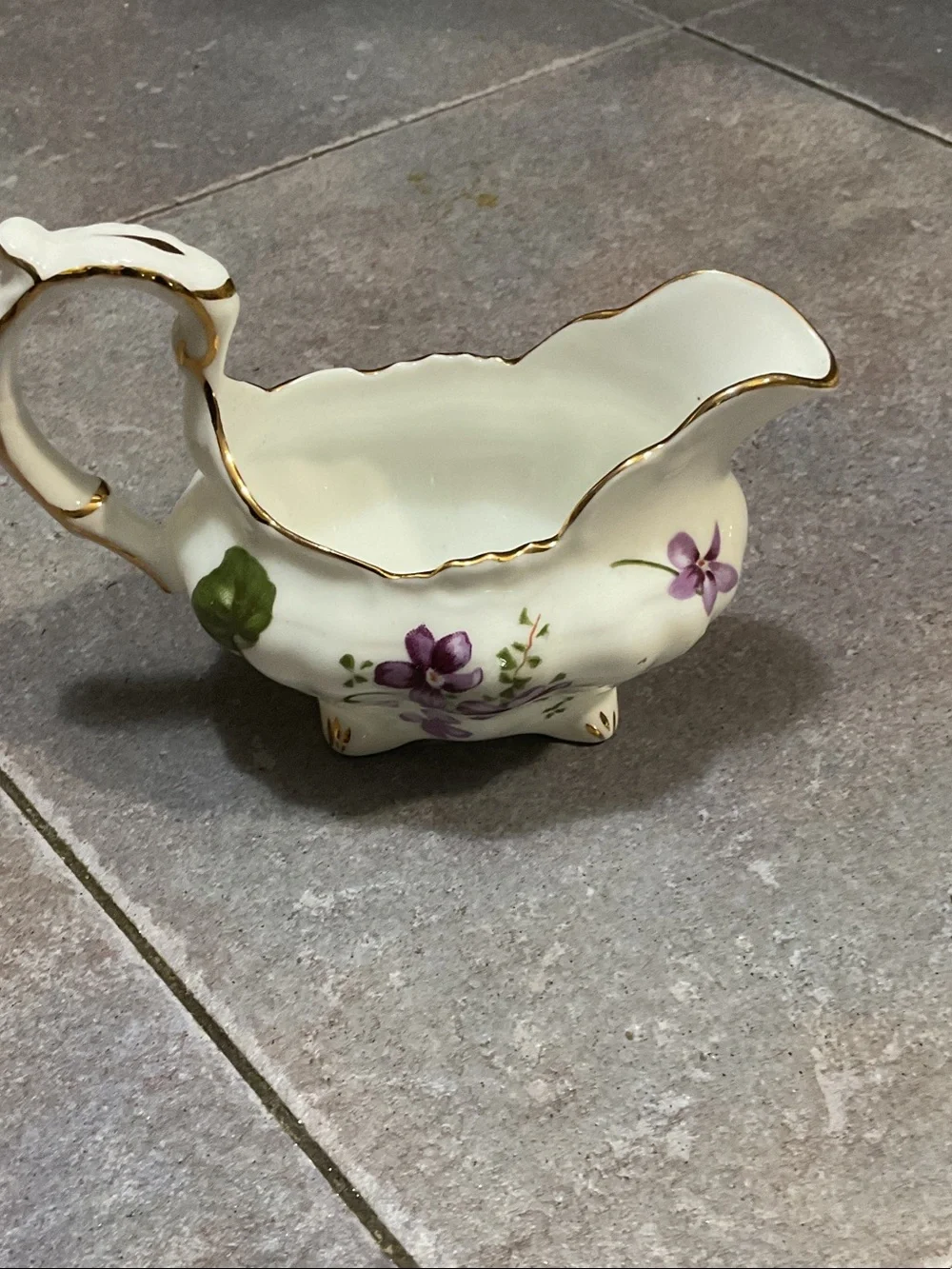 Vintage sugar and creamer made in England